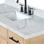 ARIEL Camila 55 Single Sink Bathroom Vanity with Italian Carrara Marble Top-1598808041-1598808054