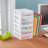 Sterilite Clearview Plastic Multipurpose Small 3 Drawer Desktop Storage Organization Unit for Home, Classrooms, or Office Spaces-103526229