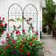 Barrière de jardin, paquet de 2 treillis de jardin en métal antirouille pour plantes grimpantes