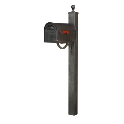 Aluminum Post Mounted Mailbox