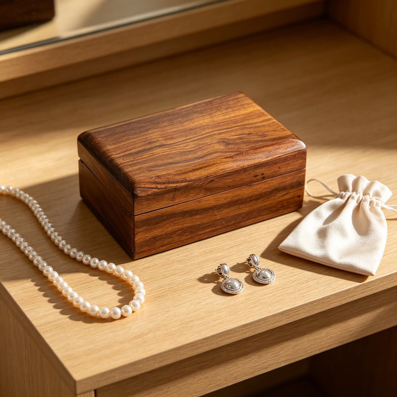 Mini boîte à bijoux en bois de qualité supérieure, boîte à bijoux simple pour femme, étui à souvenirs de style antique fabriqué à la main, petit rangement pour bagues, bracelets, cartes de tarot, accessoire de décoration intérieure