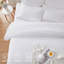 Ensemble de courtepointe 3 pièces pour lit double / grand lit - Couvre-lit léger en microfibre et 2 taies décoratives, motif floral à carreaux blanc, surdimensionné 90 x 98 pouces, couvre-lit toutes saisons-126040746-126040747
