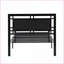 Structure de lit simple en métal - Structure robuste et silencieuse, aucun sommier nécessaire, noir pour la chambre à coucher
