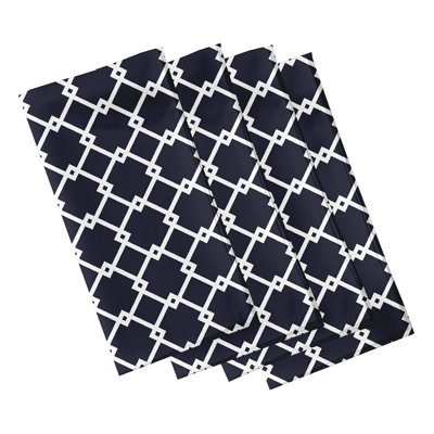 Larreon Polyester Geometric Square Napkin