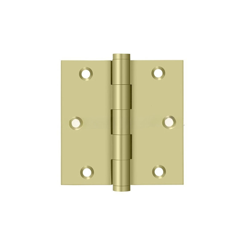 102'' x 102'' Butt Bearing Hinge, Unlacruered Brass