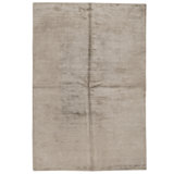 Hand Knotted Area Rug in Brown And Beige