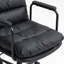 Chaise de bureau avec roulettes et fauteuil pivotant en cuir PU