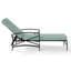 Chaise longue simple inclinable avec coussin Tarpley-283535782-283535785