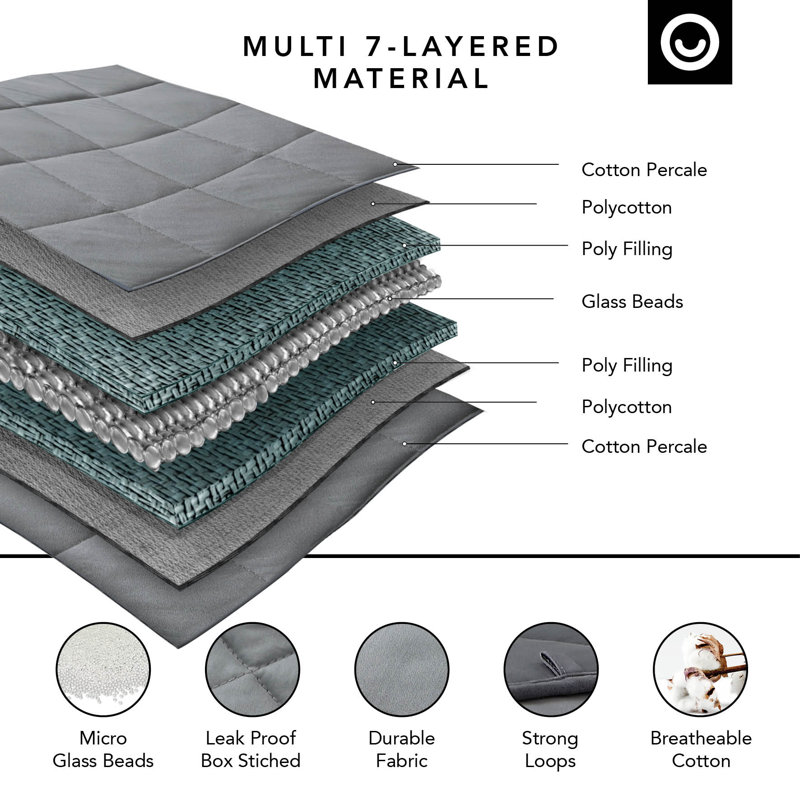 Couverture matelassée pour chambre Yasmine, Taupe, l 60 po x L 80 po, 20 lb