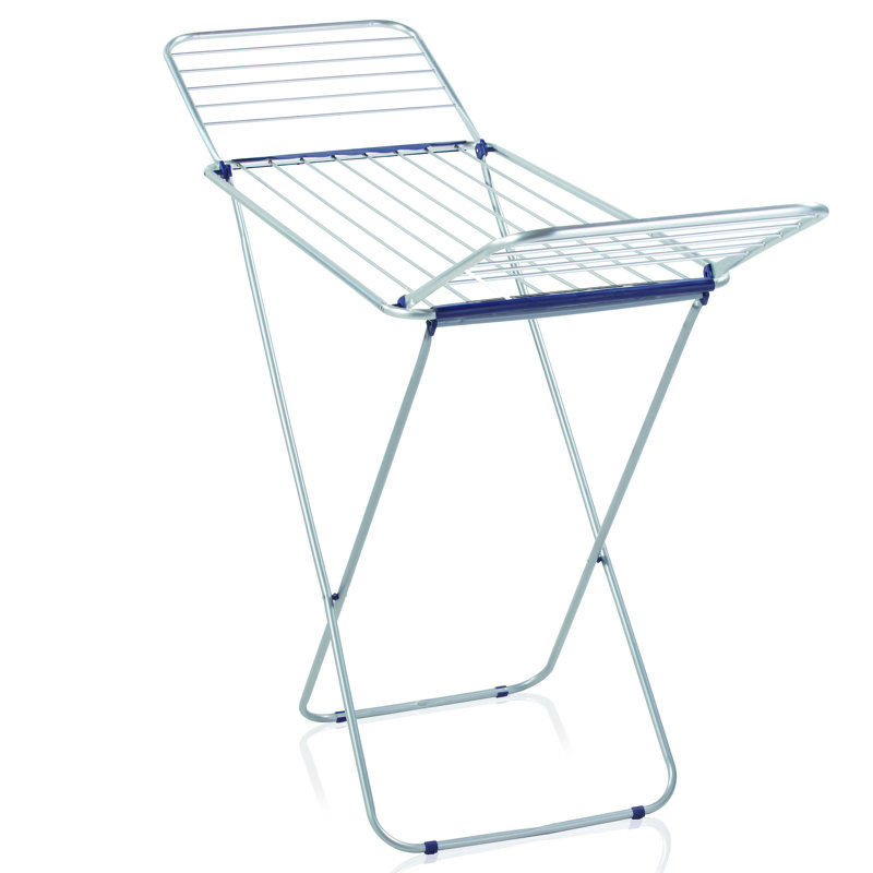 Aluminum Foldable X-Frame Drying Rack, 94cm H x 178cm W x 55cm D
