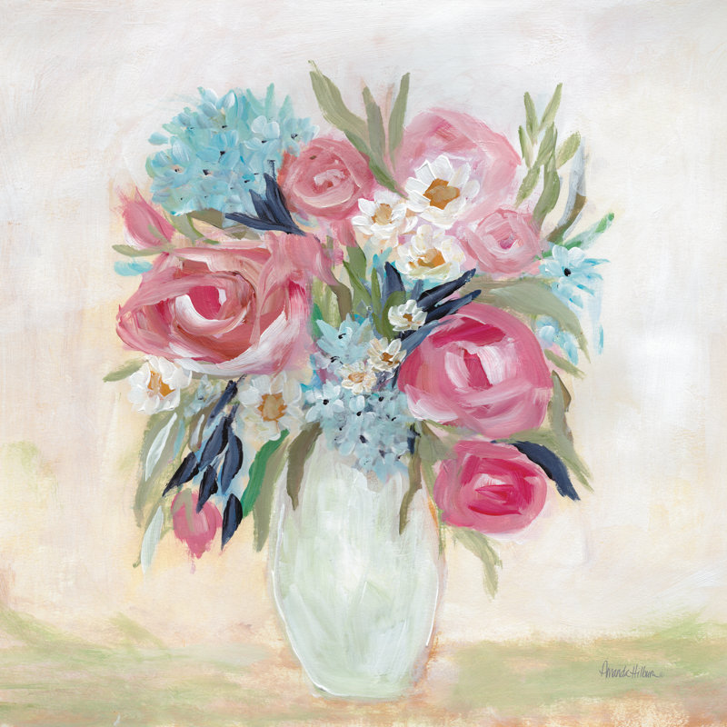 «Farm Market Bouquet On Canvas» par Amanda Hilburn, reproduction, H 36 po x l 36 po x P 1,25 po