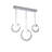 3-Light Dimmable LED Chandelier with Crystal Accents-40319584
