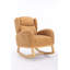 Chaise berçante avec pieds en bois paquet