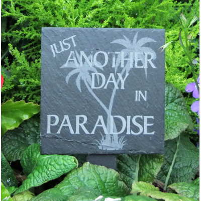 Timpson Stone Plants & Flowers Garden Sign