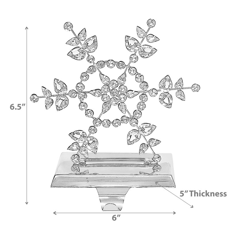Beaded Snowflake Stocking Holder