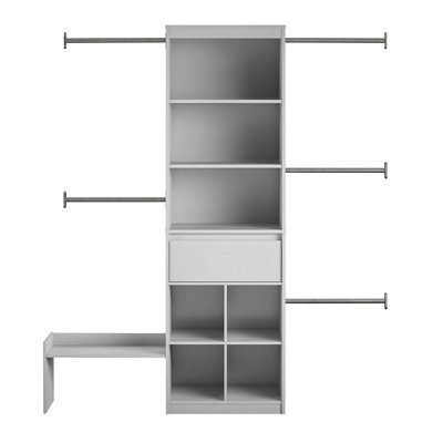 Grow With Me 69.89" W - 95.44" W Closet System Reach-In Sets