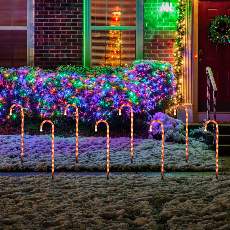 Candy Cane Pathway Lights