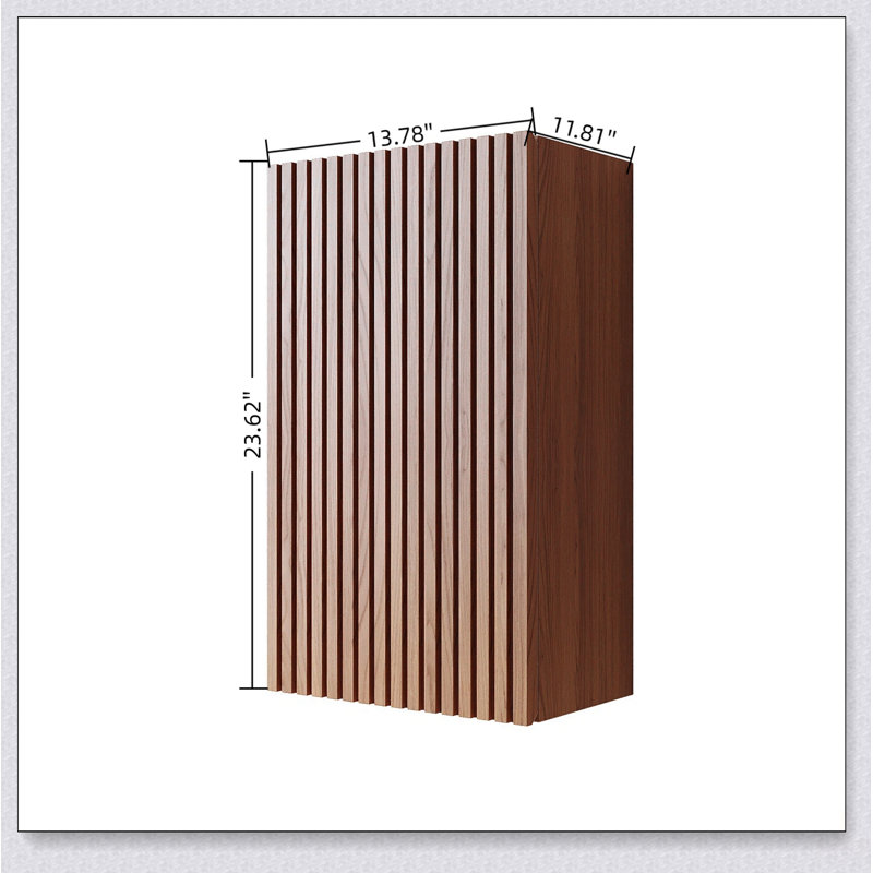 Armoire de rangement murale étroite de 23 pouces de hauteur, parfaite pour les petits espaces et les coins, idéale pour les salles de bain, les salons et les buanderies.