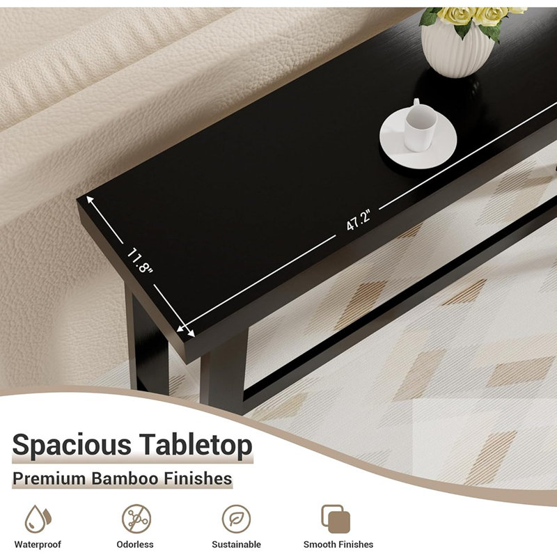 Console de 47,2 po en bambou
