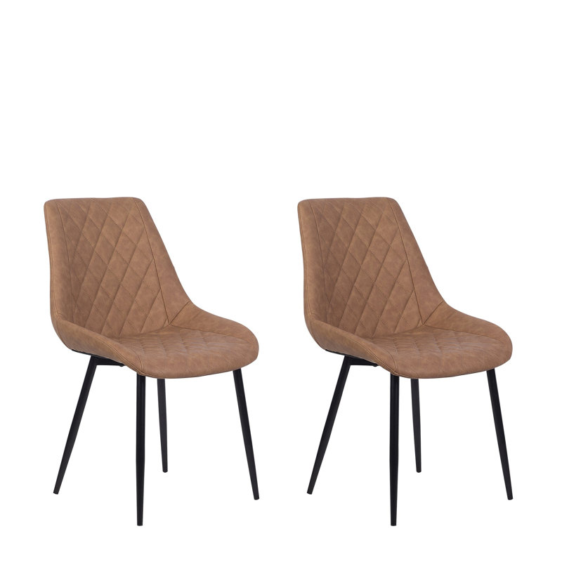 Rhett 39cm H Upholstered Side Chair, Golden Brown