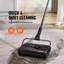 Balai à tapis, balais manuels de 7,87 po, balai manuel non électrique, capacité de la poubelle de 300 ml avec peigne pour tapis de bureau à domicile