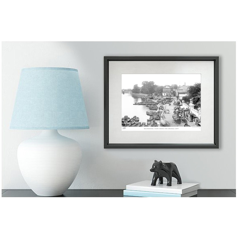 Richmond, View From The Bridge 1899 by Francis Frith - Single Picture Frame Print, 40cm H x 50cm W x 2.3cm D