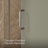 Sliding Shower Door, 75-1/2-In H X 68-1/4 - 71-5/8-In W, With Heavy 5/16-In Thick Crystal Clear Glass With Privacy Band-69281722