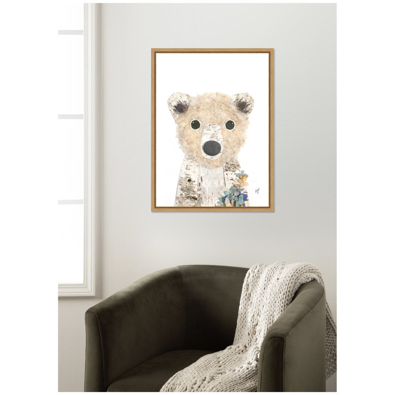 Ours polaire par Madeline Jeppesen, reproduction d'art sur toile encadrée