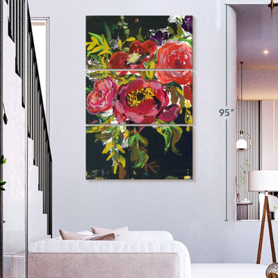 Bouquet abstrait Harnek en noir