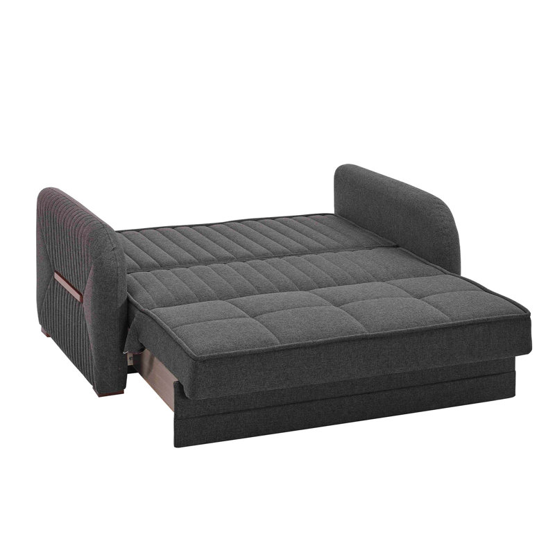Causeuse convertible rembourrée avec rangement