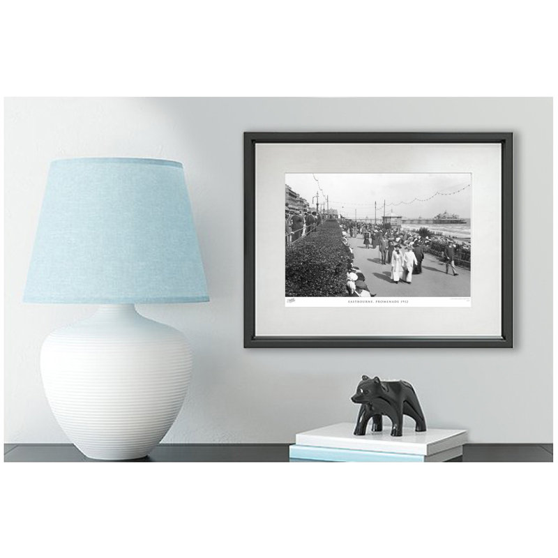 Eastbourne, Promenade 1912 by Francis Frith - Single Picture Frame Print, 60cm H x 80cm W x 2.3cm D