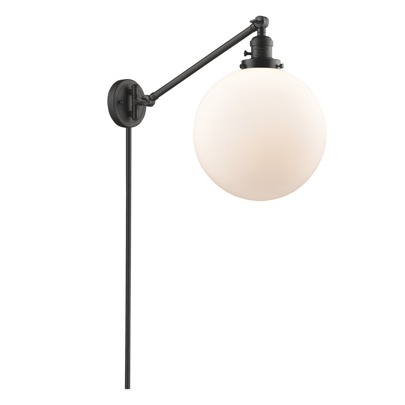 Swing Arm Sconce, Matte White, Oil Rubbed Bronze