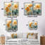 Deville - art mural toile bleu sarcelle 2 pièces-114715847-114715849-114715850