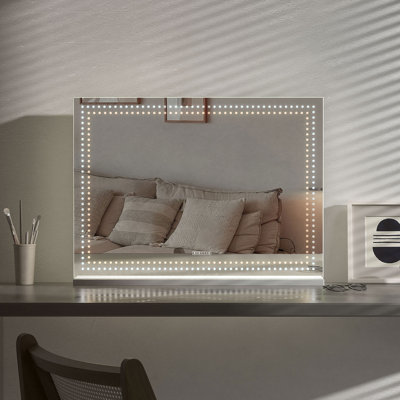 Taniya Rectangle Led Bluetooth Metal Mirror