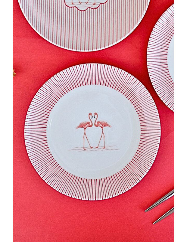 Ensemble d'assiettes à dessert de qualité supérieure (4 pièces), 7,9 po x 7,9 po x 0,8 po | 100% en porcelaine, va au lave-vaisselle et au micro-ondes | Conception élégante pour servir des desserts, des apéritifs et des collations, parfaite pour les fêtes et l'utilisation quotidienne