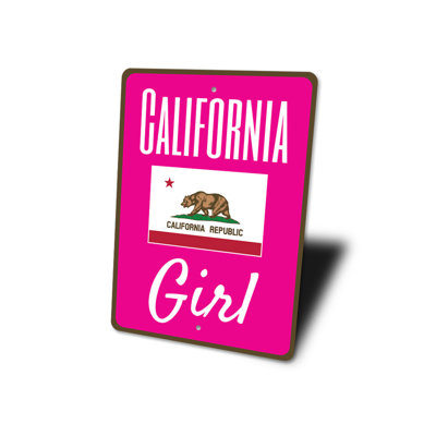 Panneau en aluminium «California Girl»