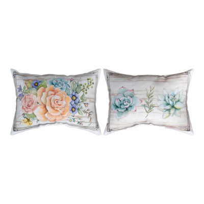 Coussin Rose Succulents Rosewood Ranch 18 po x 13 po