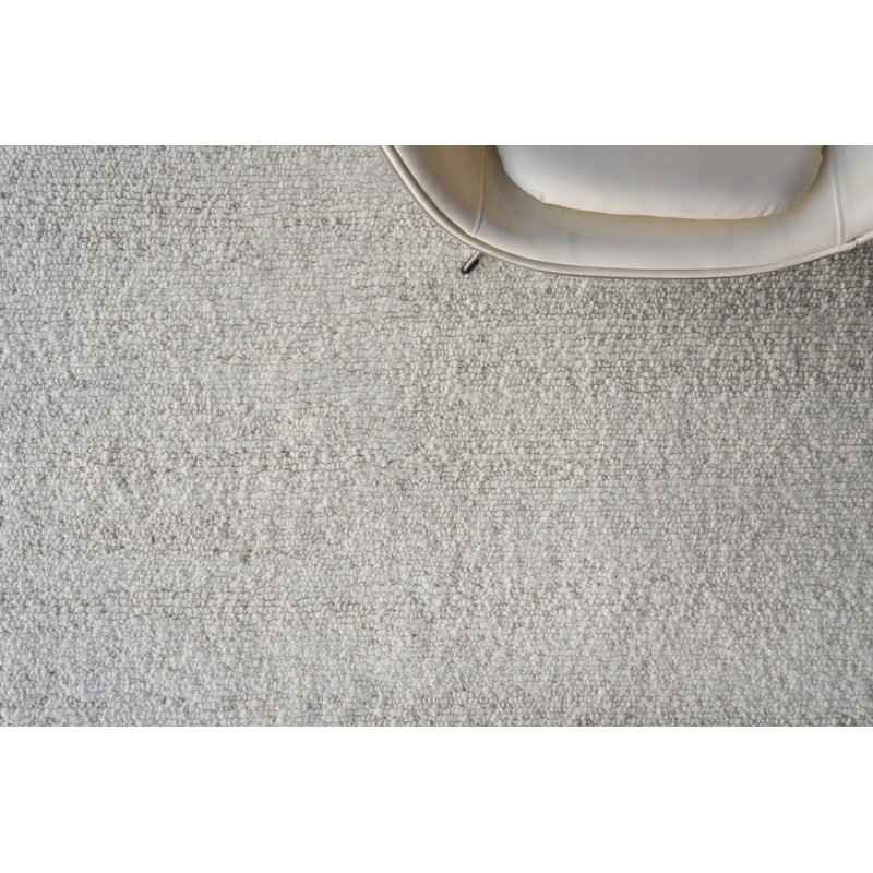 Exquisite Rugs Borelli Handmade Hand Loomed New Zealand Wool Ivory Area Rug, Rectangle 8' x 10'