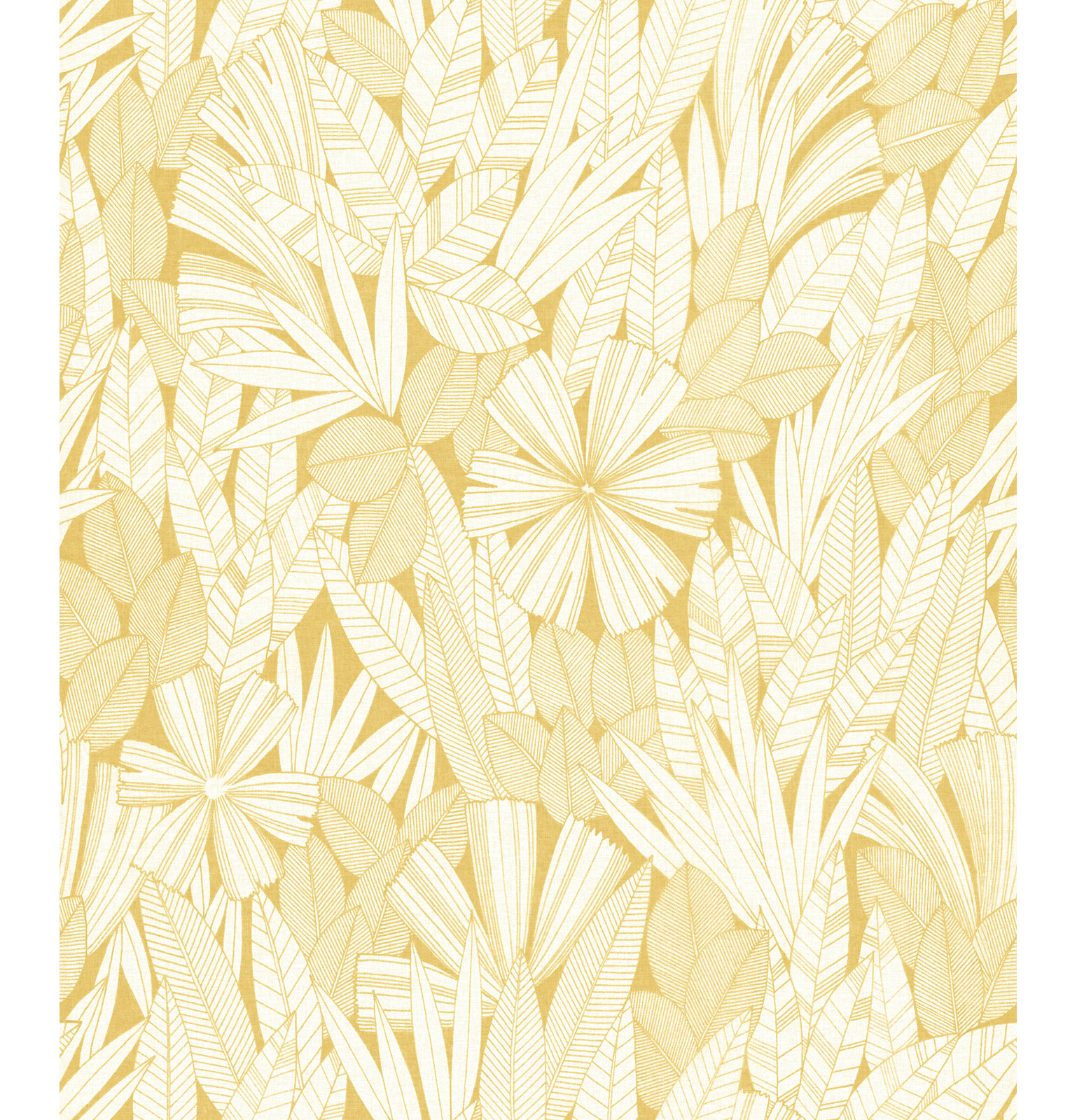 Avellana Botanical Wallpaper, Yellow