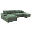 Tondreau Massasoit 134" Wide Reversible Large Sectional with Ottoman-220997052