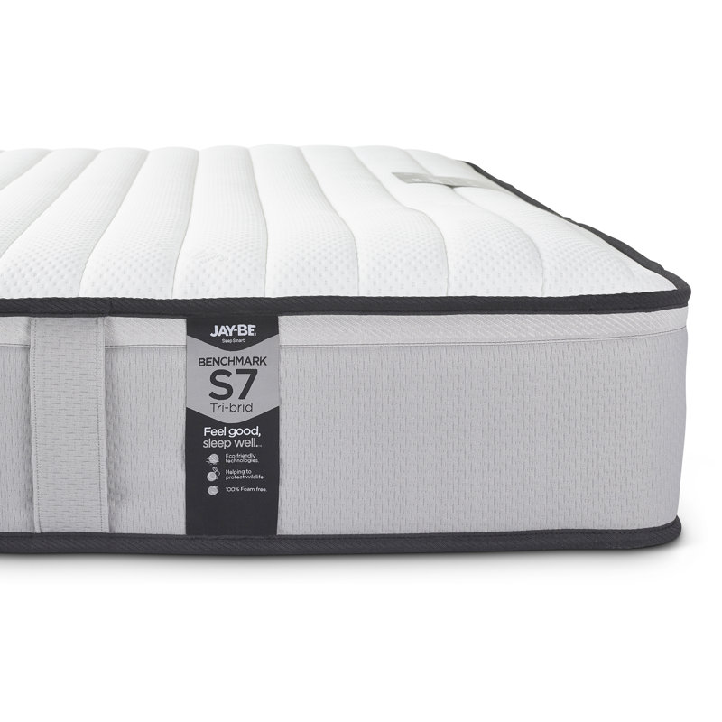 Jay-Be Benchmark S7 Tri-brid Eco-Friendly Mattress, Small Double (4')