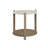 Stone Top End Table - Toffee