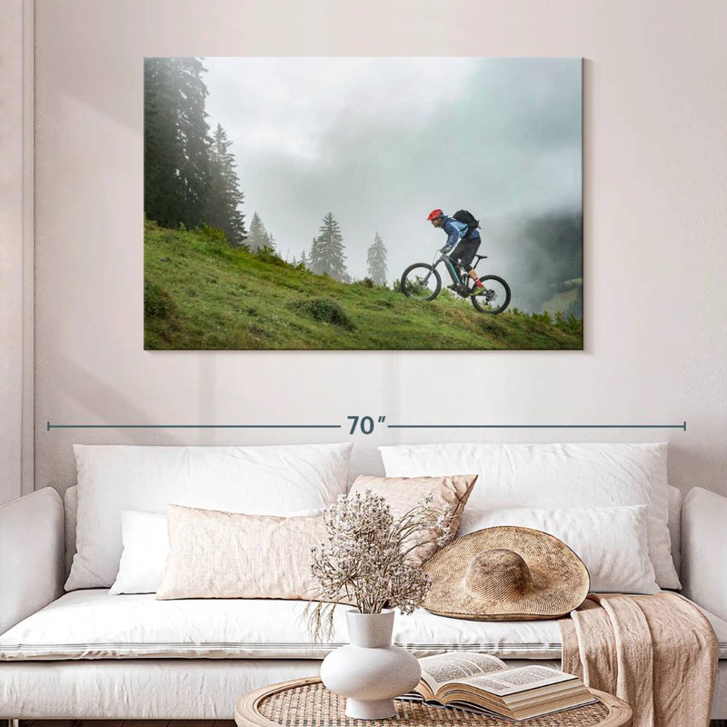 Senne en vélo de montagne, H 32 po x l 48 po