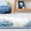 Geometric Blue/White Area Rug-1459753631