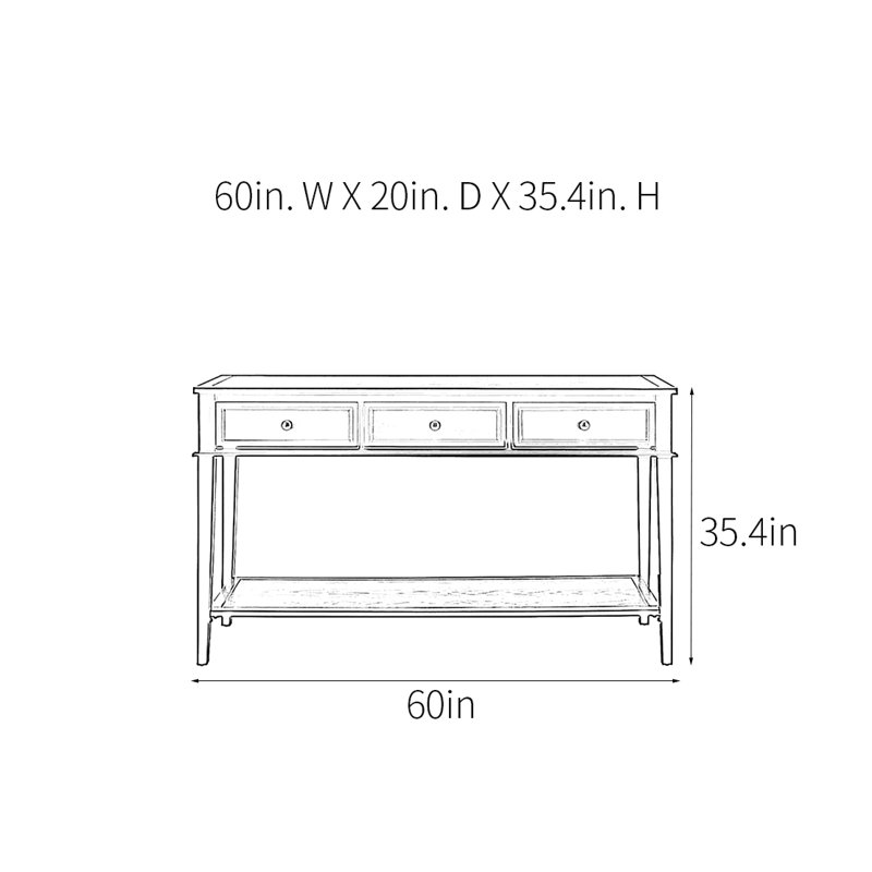 Console moderne minimaliste moderne, Brun