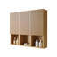 L'armoire murale de salle de bain, composée de 3 armoires avec portes et compartiments ouverts, peut être utilisée en combinaison ou individuellement, convenant à une salle de bain, etc.