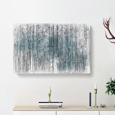 Forest In The Blue - Wrapped Canvas