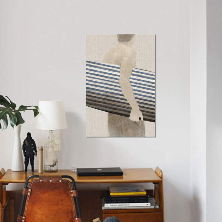 « little luxe i », impression sur toile, H 18 po x l 12 po x P 1,5 po, Pas de tapis, Toile tendue