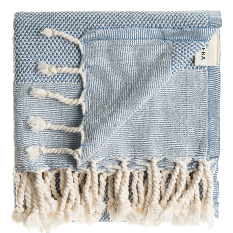 Essuie-mains en coton turc Whisper, Bleu