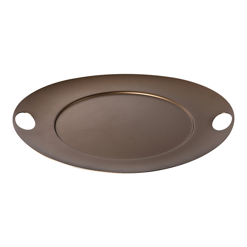 Plat de service avec poignées 13,39 po - 12 pièces Atmosfera Saturno , Bronze matériel